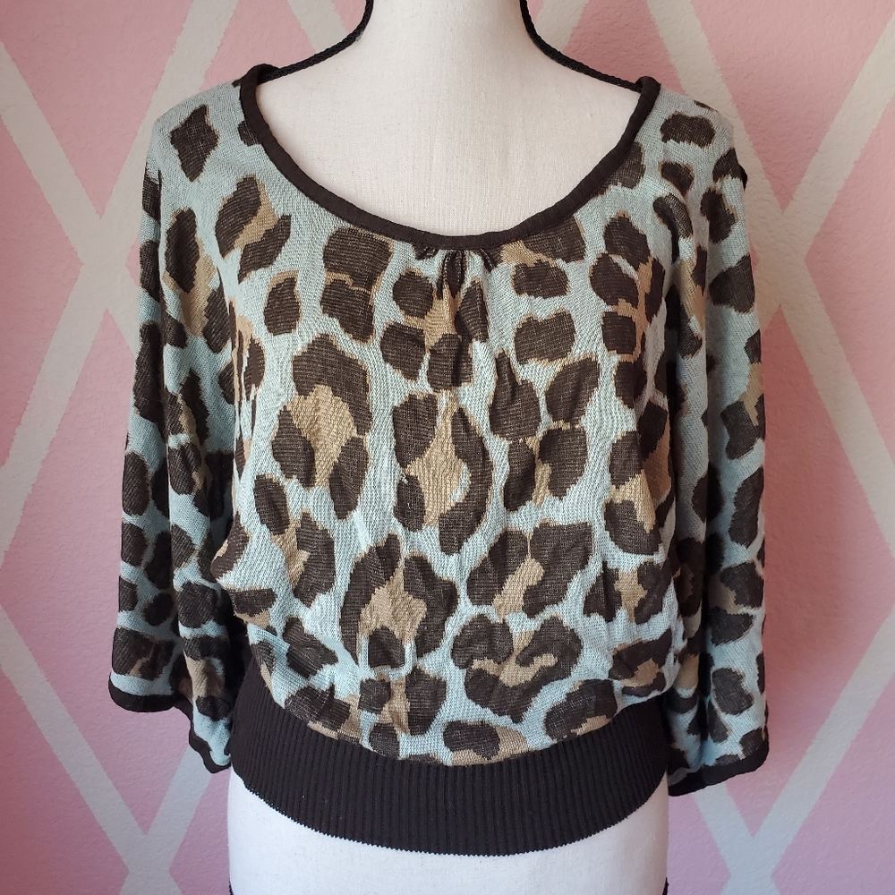 Charlotte Russe Leopard Sweater